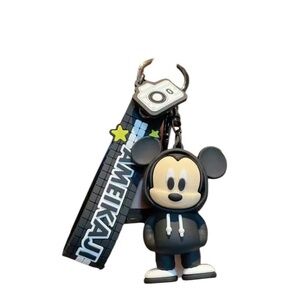 Disney Mickey 3D Keychain Wristlet Bag Charm